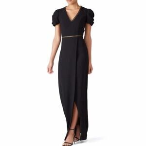 Monique Lhuillier Cut Out Gown dress black - 2